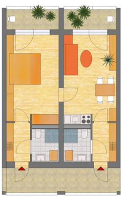 Doppel-Apartment